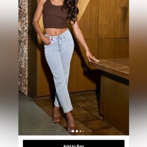 Popflex Superstretch Midrise Straight Leg Jeans - Medium, 27” inseam